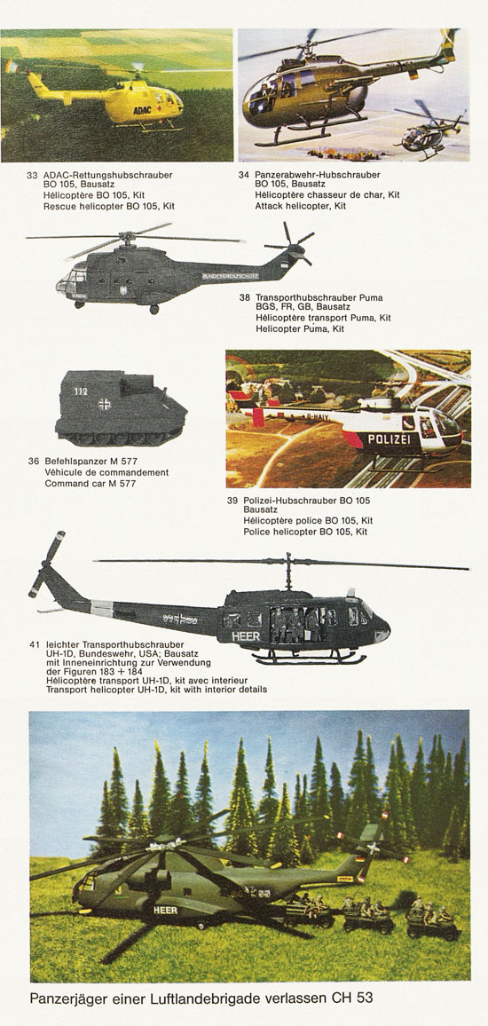 Roskopf Miniatur-Modelle Katalog 1981