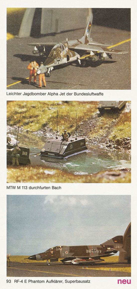 Roskopf Miniatur-Modelle Katalog 1981