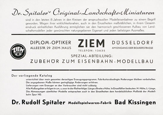 RS Spitaler Katalog 1955