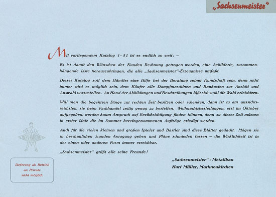 Seite 3 Sachsenmeister Katalog 1951
