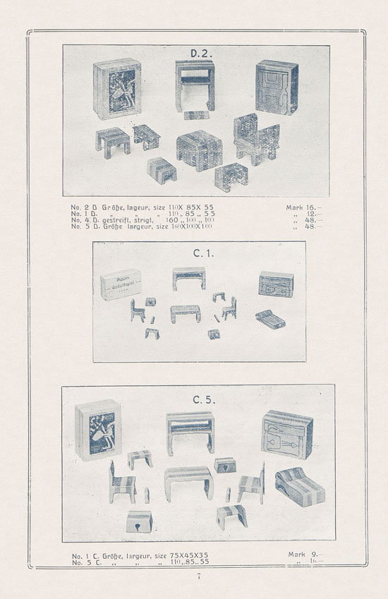 Sawinsky Geduldspiele - Beschäftigungsspiele und Lehrmittel Preisliste 1912