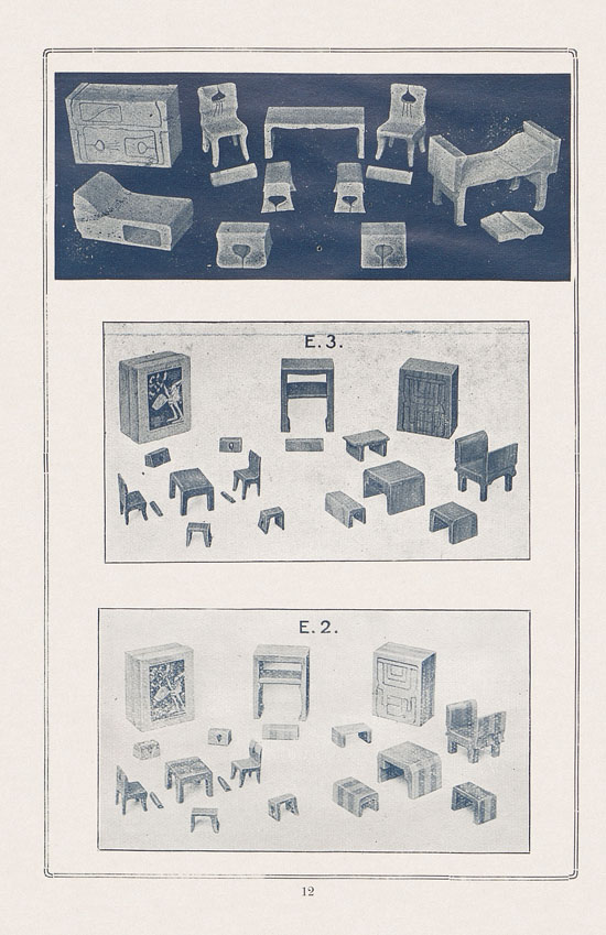 Sawinsky Geduldspiele - Beschäftigungsspiele und Lehrmittel Preisliste 1912