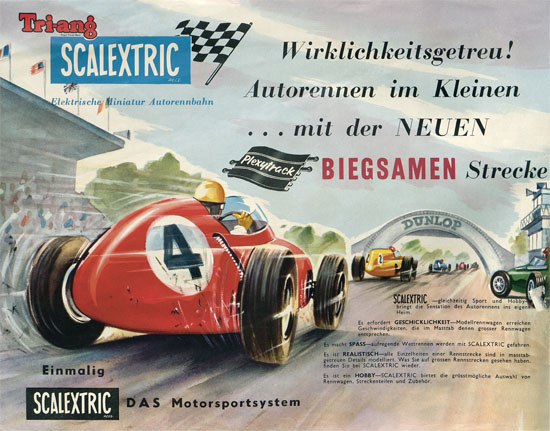 Scalextric Elektrisches Miniatur Autorennen Katalog 1963