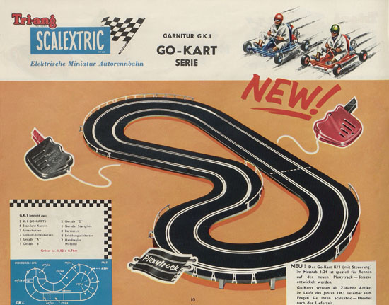 Scalextric Elektrisches Miniatur Autorennen Katalog 1963