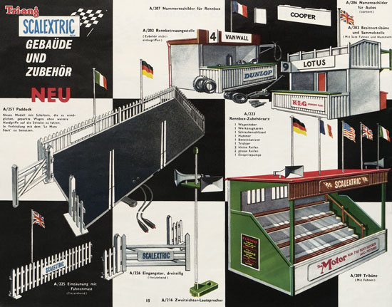 Seite 18 Scalextric Elektrisches Miniatur Autorennen Katalog 1963