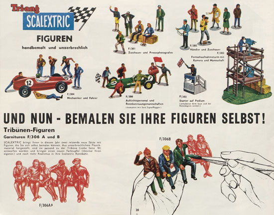 Seite 20 Scalextric Elektrisches Miniatur Autorennen Katalog 1963