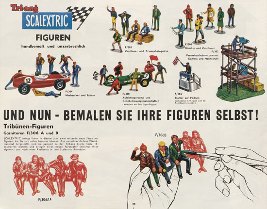 Scalextric Elektrisches Miniatur Autorennen Katalog 1963