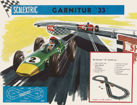 Scalextric Elektrisches Miniatur Autorennen Katalog 1964