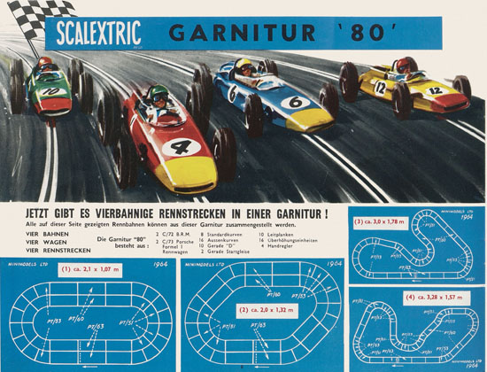 Seite 8 Scalextric Elektrisches Miniatur Autorennen Katalog 1964