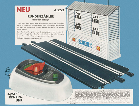 Seite 21 Scalextric Elektrisches Miniatur Autorennen Katalog 1964