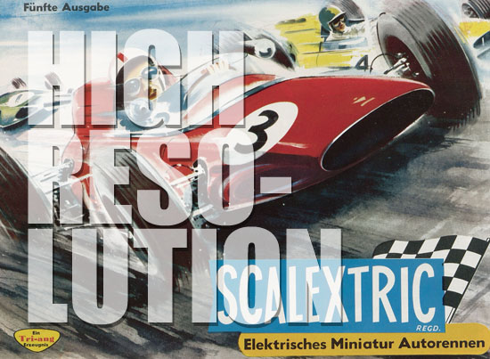 Scalextric Elektrisches Miniatur Autorennen Katalog 1964