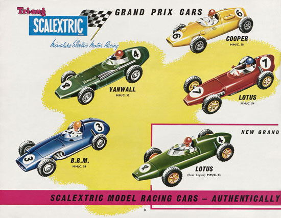 Seite 8 Scalextric Miniature Electric Motor Racing 1962