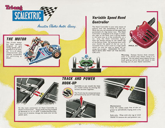 Seite 11 Scalextric Miniature Electric Motor Racing 1962