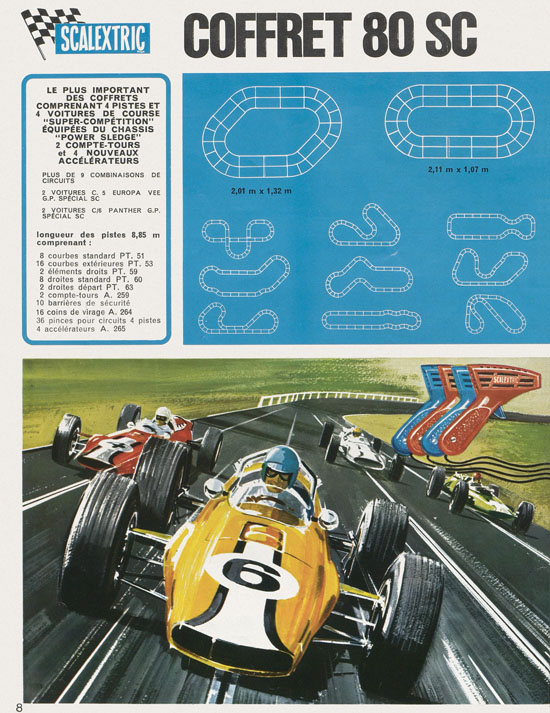 Seite 8 Scalextric catalogue 1968-1969
