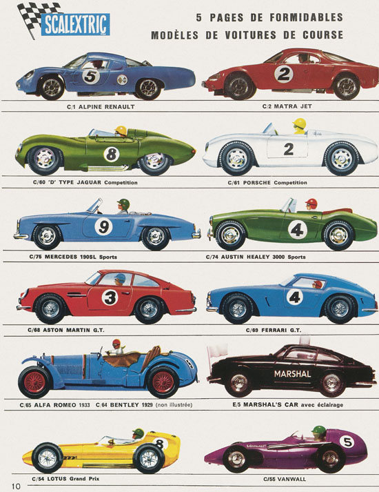 Seite 10 Scalextric catalogue 1968-1969