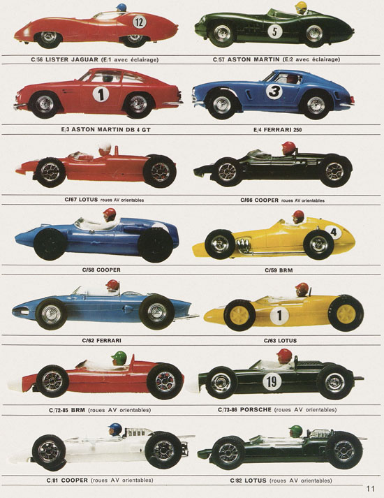 Seite 11 Scalextric catalogue 1968-1969