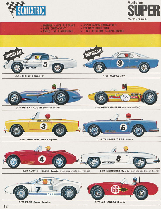 Seite 12 Scalextric catalogue 1968-1969