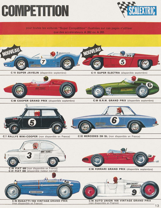 Seite 13 Scalextric catalogue 1968-1969