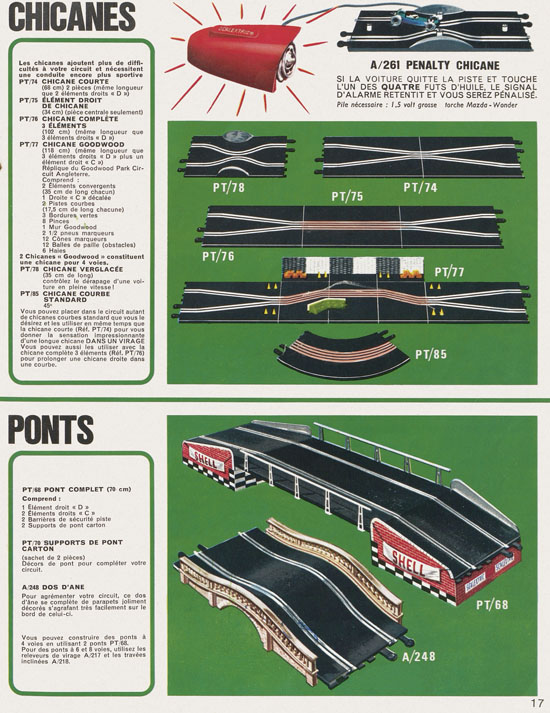 Seite 17 Scalextric catalogue 1968-1969