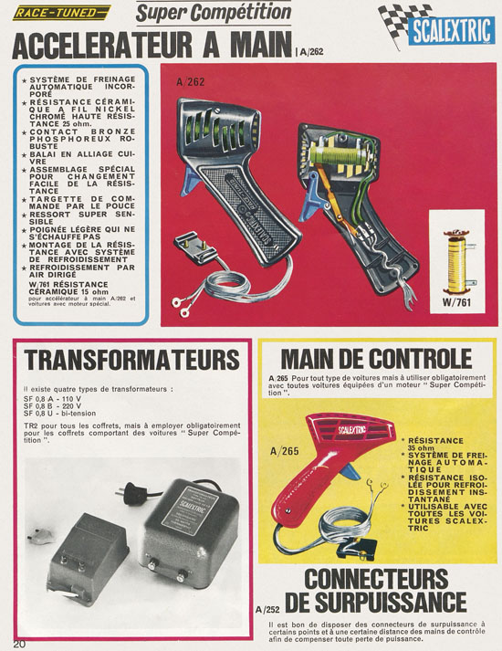 Seite 20 Scalextric catalogue 1968-1969