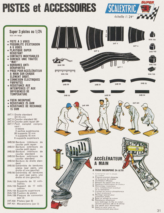 Seite 31 Scalextric catalogue 1968-1969