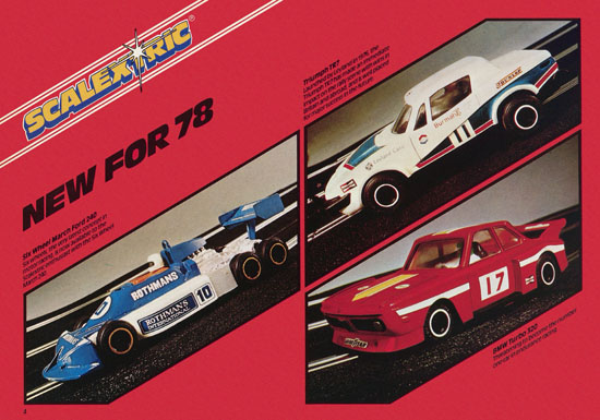 Scalextric Electric Motor Racing catalog 1978