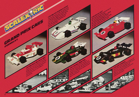 Scalextric Electric Motor Racing catalog 1978