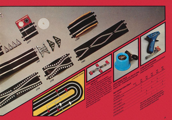 Scalextric Electric Motor Racing catalog 1978