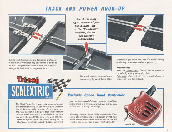 Seite 9 Scalextric Miniature Electric Motor Racing 1961