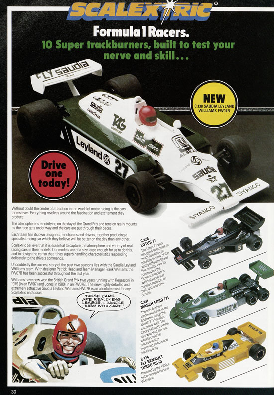 Adventures with Scalextric catalogue 1981