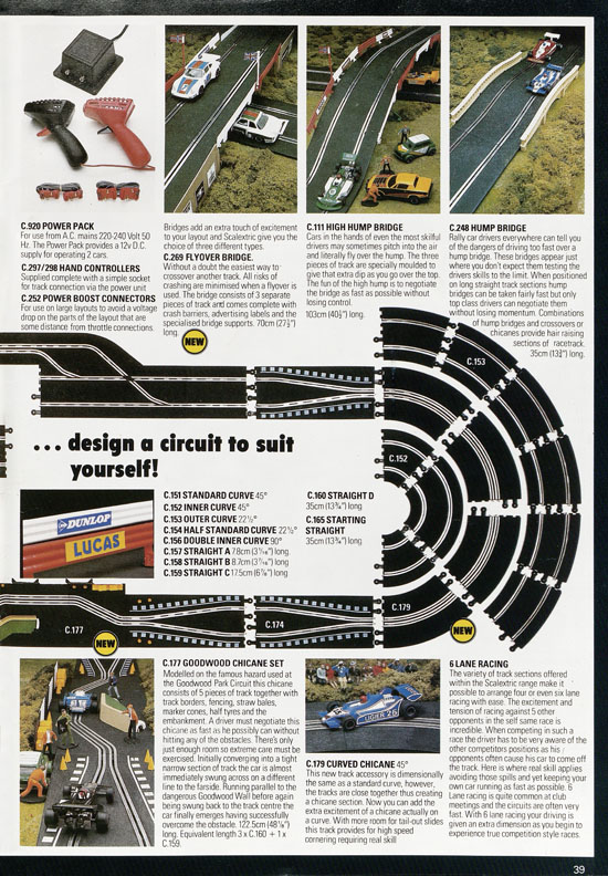 Adventures with Scalextric catalogue 1981