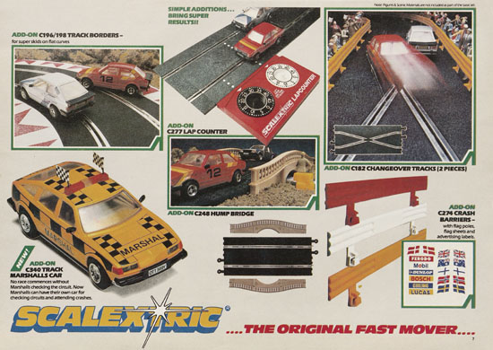 Scalextric Electric Motor Racing catalogue 1984