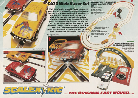 Scalextric Electric Motor Racing catalogue 1984