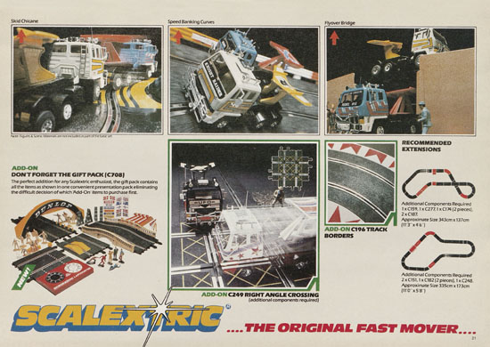 Scalextric Electric Motor Racing catalogue 1984