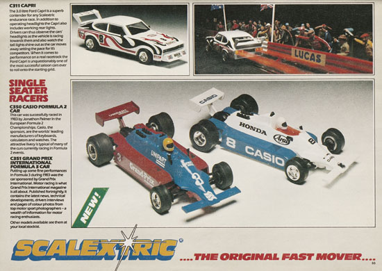 Scalextric Electric Motor Racing catalogue 1984