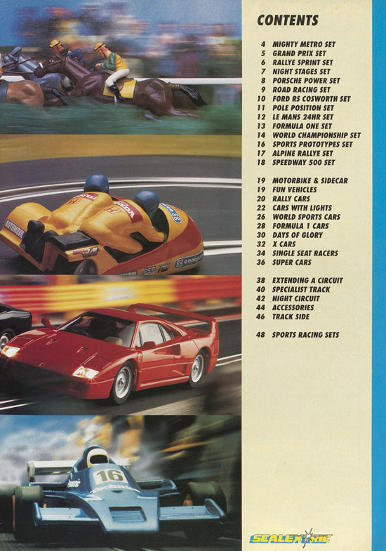 Scalextric Electric Motor Racing catalogue 1992