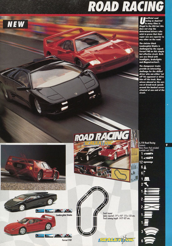 Scalextric Electric Motor Racing catalogue 1992