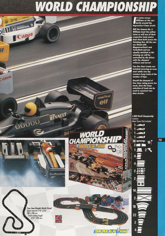 Scalextric Electric Motor Racing catalogue 1992