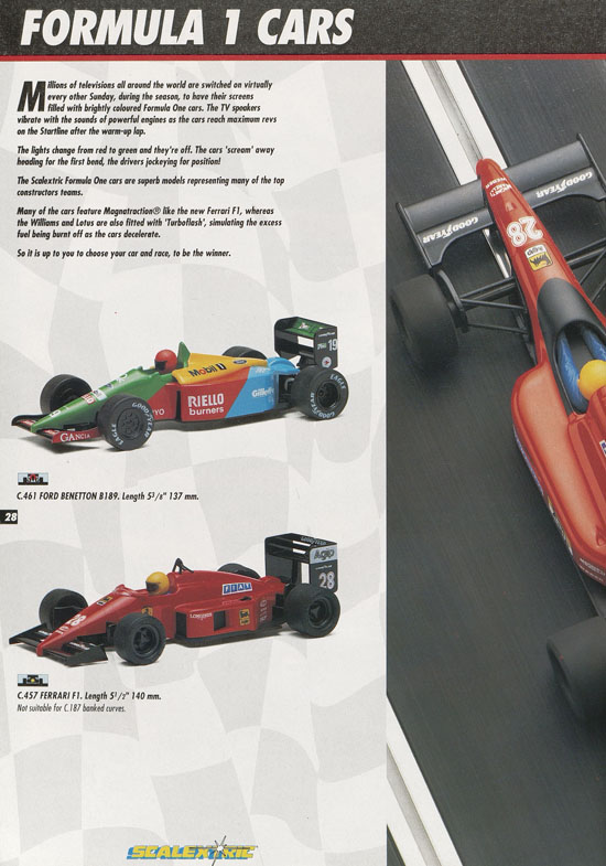 Scalextric Electric Motor Racing catalogue 1992