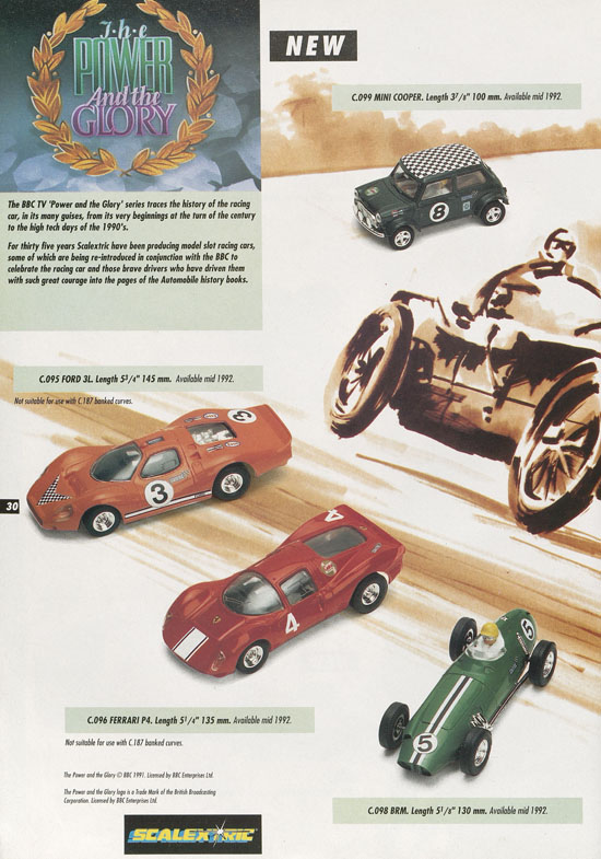 Scalextric Electric Motor Racing catalogue 1992