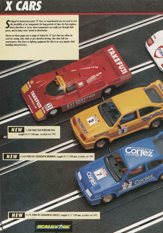 Scalextric Electric Motor Racing catalogue 1992