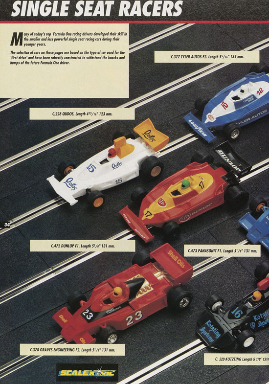 Scalextric Electric Motor Racing catalogue 1992