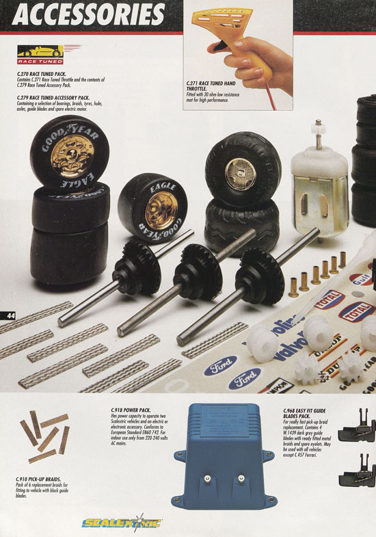 Scalextric Electric Motor Racing catalogue 1992