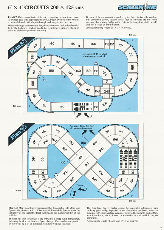 Scalextric 27 Circuits for Model Motor racing 1989