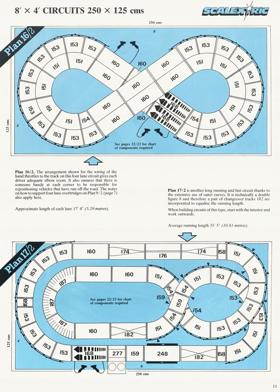 Scalextric 27 Circuits for Model Motor racing 1989