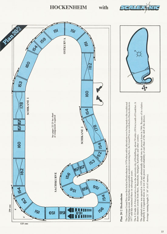 Scalextric 27 Circuits for Model Motor racing 1989