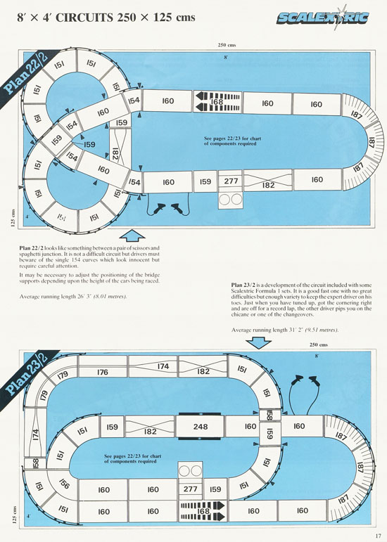 Scalextric 27 Circuits for Model Motor racing 1989