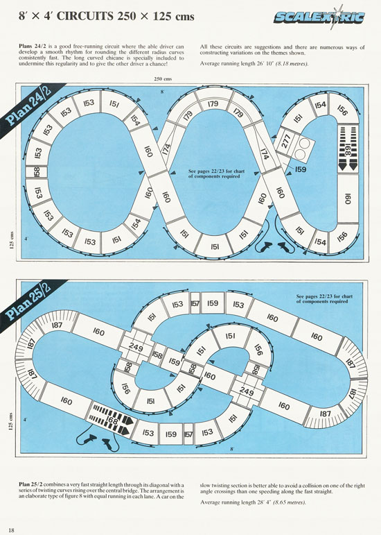 Scalextric 27 Circuits for Model Motor racing 1989