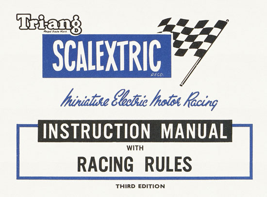 Scalextric Instruction manual 1962