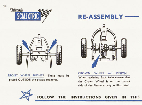 Seite 10 Scalextric Instruction manual 1962